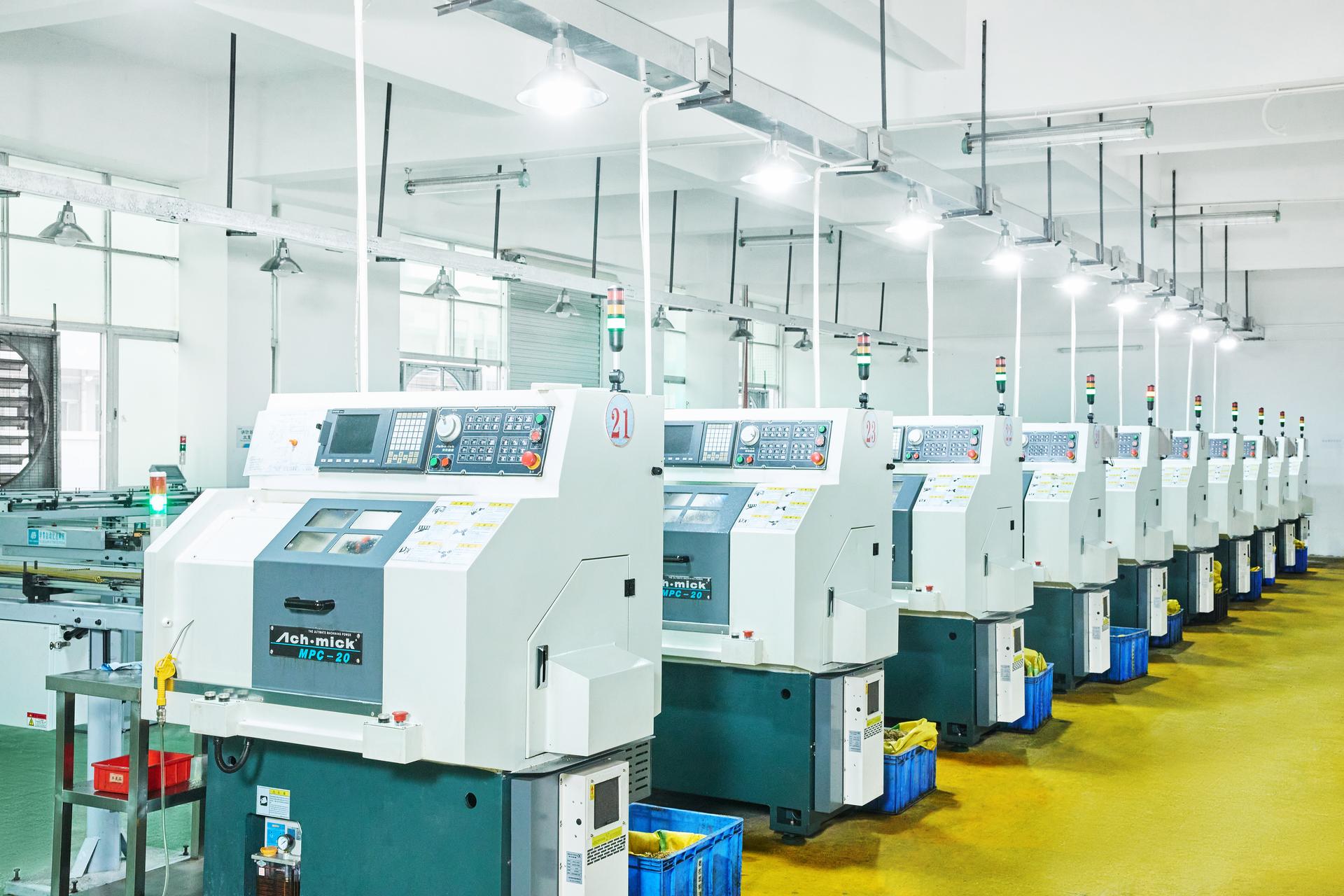 CNC milling close-up