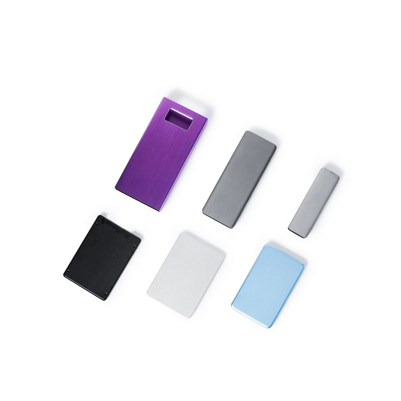 Anodized aluminum enclosures, color range